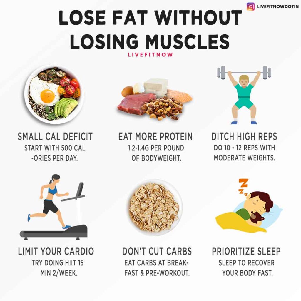 how to lose fat without losing muscle